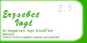 erzsebet vogl business card